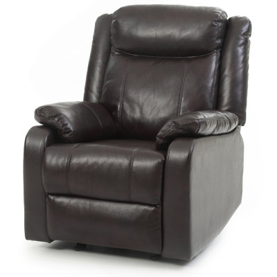 Contemporary Dark Brown Recliner Chair