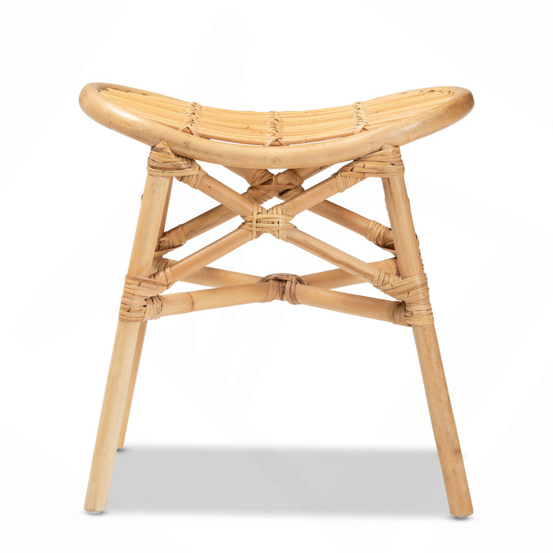 Tabouret moderne en rotin de style bohémien