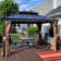 PURPLE LEAF 10' x 12'  Hardtop Gazebo Canopy for Patio Deck Backyard Heavy Duty Outside Sunshade with Netting and Curtains Outdoor Permanent Metal Pavilion