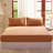 100% Washed Cotton Deep Pocket Fitted Sheet-136836750-136836746