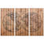 « cartographie », impression sur bois