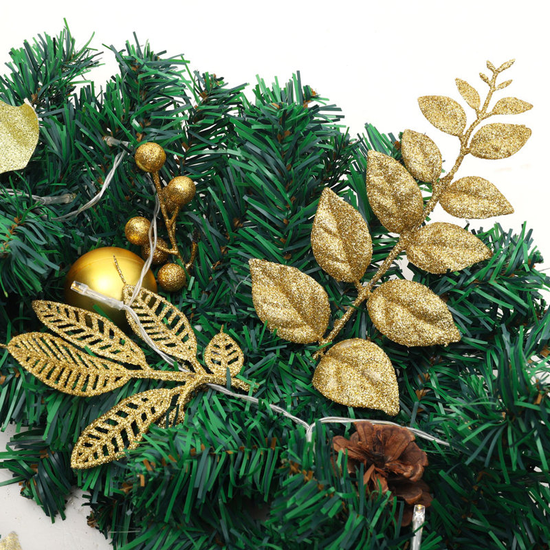 270cm Lighted Faux Pinecone Garland with Lights