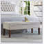 Banc capitonné avec rangement Design simple, confortable et durable, banc multifonctionnel-1002107073