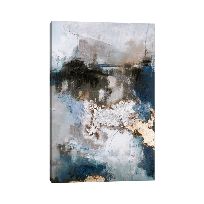 Chute d'eau - reproduction d'art sur toile tendue, H 18 po x l 12 po x 1,5 po, Toile tendue