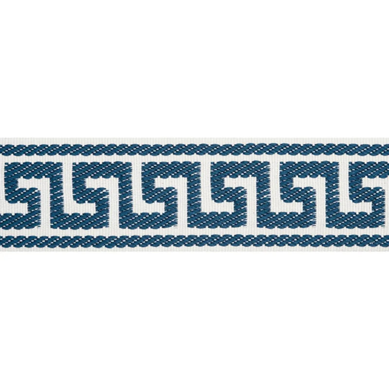 Etienne Silk Greek Key Narrow, Navy