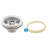 Kitchen Sink Basket Strainer Drain Assembly 3-1/2" to 4" with Putty Stainless Steel Deep Thread