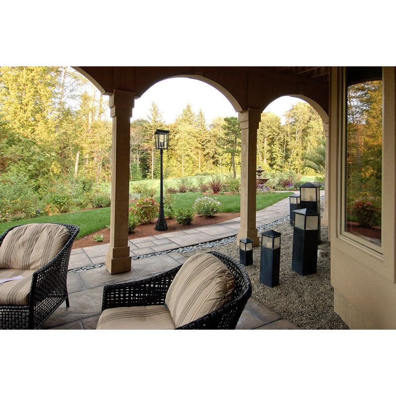 Lampadaire 1 lumière Amreet (double), Noir, H 97,25 po x l 14 po x P 14 po