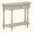 Narrow Console Table with Curved Corner, Retro Entryway Table with Top Drawer and Open Shelf, Sofa Table for Entryway, Hallway and Living Room-2019332665-2019332647