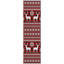 Tapis rouge renne de Noël intérieur / extérieur lavable à la machine-968530758