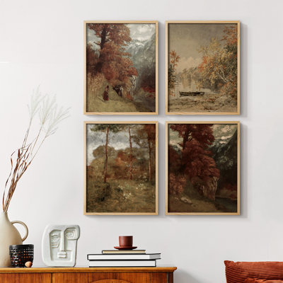 " Vintage Landscape CLXV " 4 - Pieces