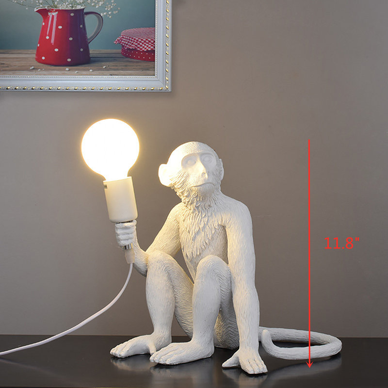 Lampe de table singe Vivid Creative (blanc)