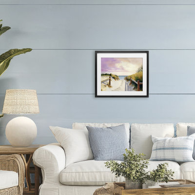 «Cottesloe Beach Pathway», reproduction encadrée sous verre, conception de Courtney Haley