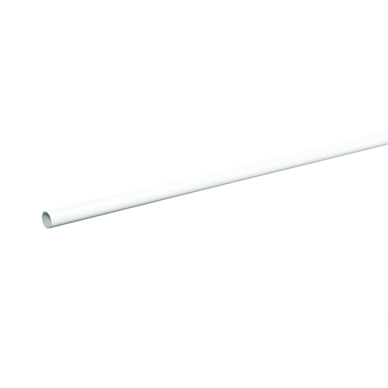 White 48-Inch Steel Hanging Closet Rod