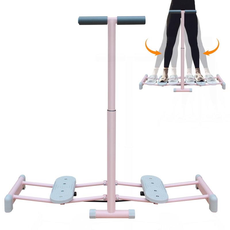 Machine de ski pliable, simulateur de ski pliable avec accoudoir à pédale antidérapante réglable à 4 niveaux, entraîneur de muscles pelviens pour la maison