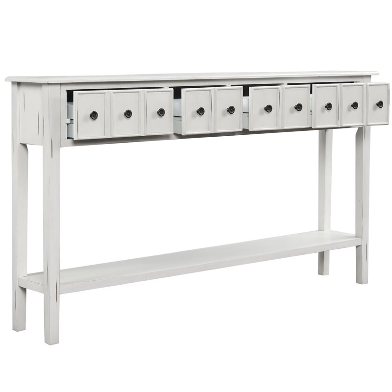 Console 60,03 po Rincon, Blanc antique