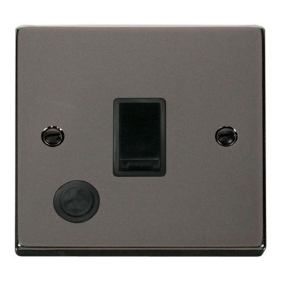 Black Nickel 1 Gang 20A DP Switch With Flex