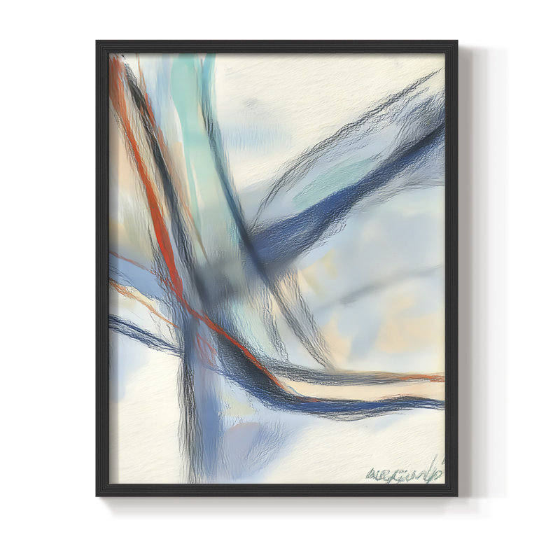 "ABSTRACT Series DCCxx" par J Paul, Noir, noir, noir, noir, H 11 po x l 9 po