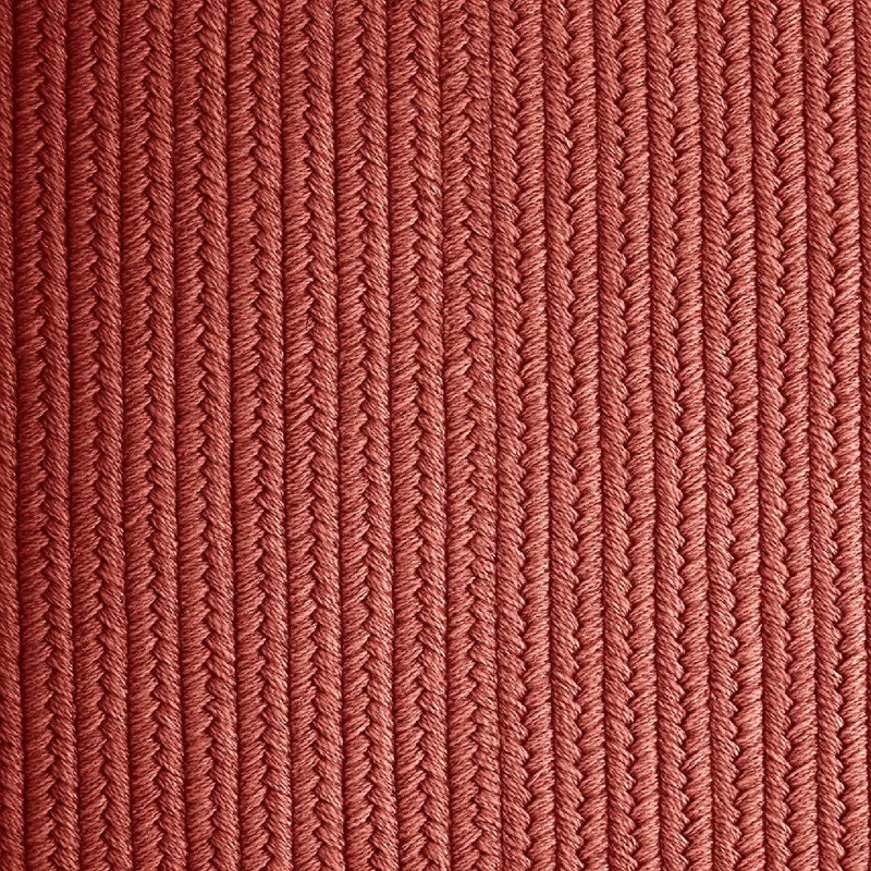 Tapis rose tressé à la main Anndee, Ovale 4 pi x 6 pi