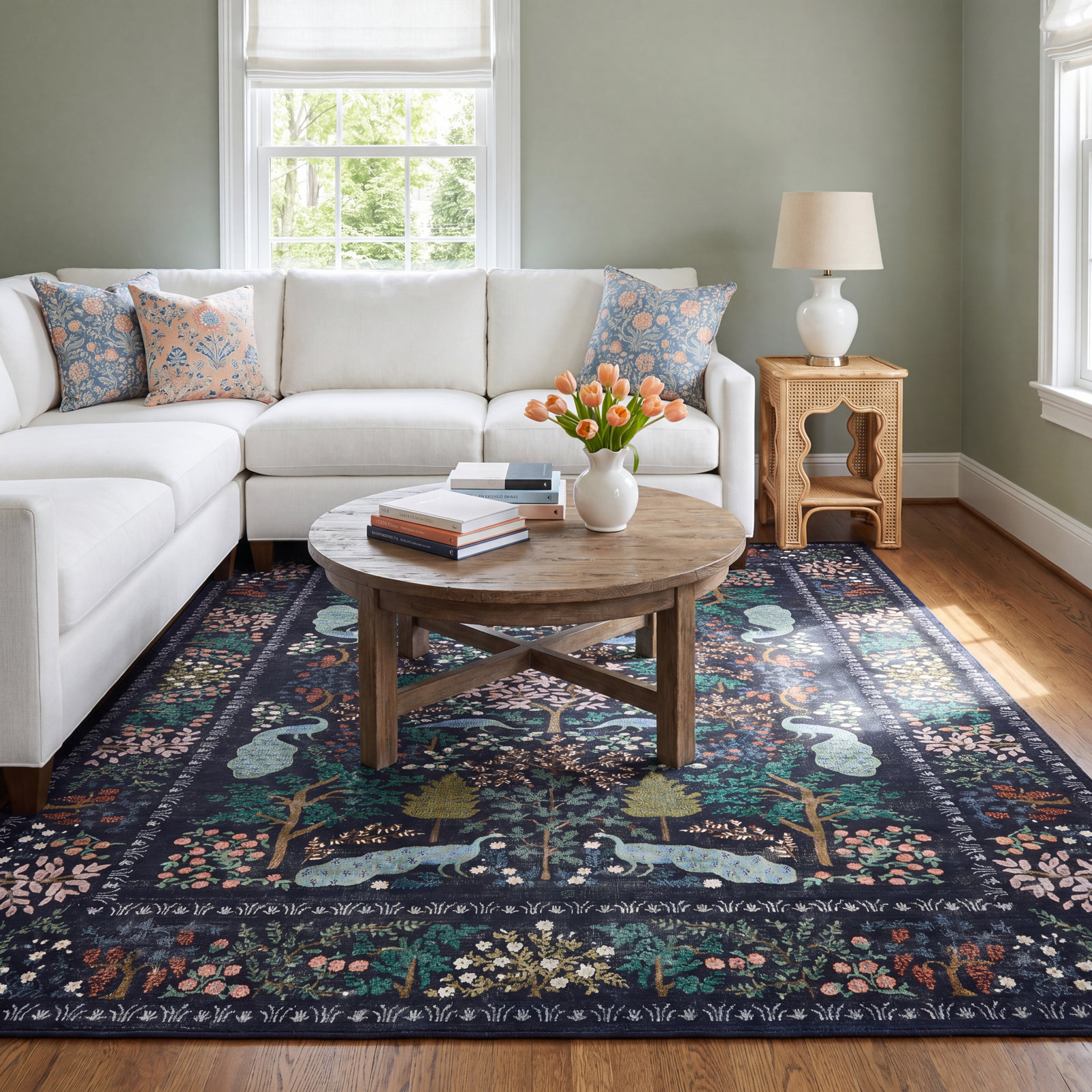 Canopy Charcoal Area Rug, Rectangle 7'6" x 9'6"