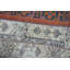 Tapis orange en laine, petits tapis de 3,1 pi x 3,1 pi, tapis de bain, tapis turc, tapis froids, tapis rétro, tapis en laine