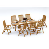 Marley Outdoor - Piece Teak Dining Set