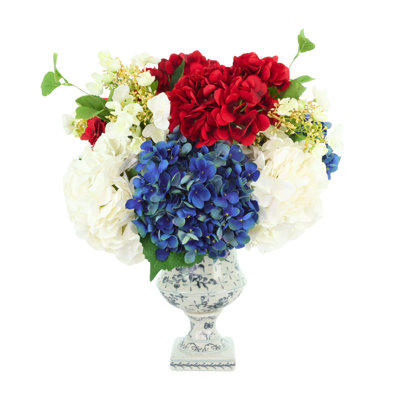 Americana Faux Floral in Vase