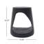 Table d'appoint Mgo Hollow, texture bois, noir-1059580032