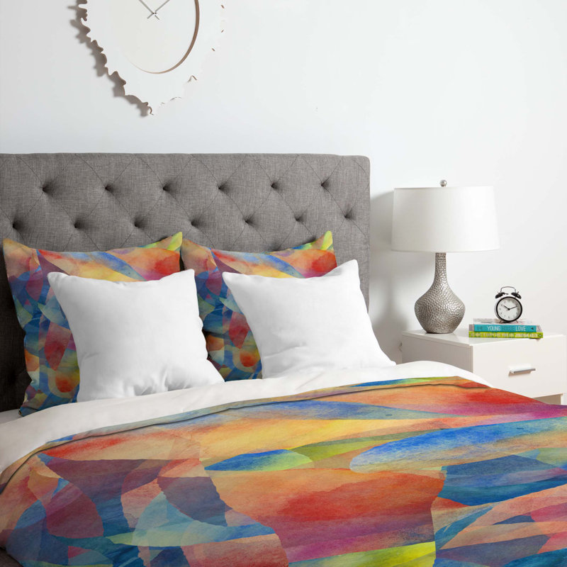 Jacqueline Maldonado Polyester Abstract Duvet Cover, Twin/Twin XL Duvet Cover + 1 Standard Sham