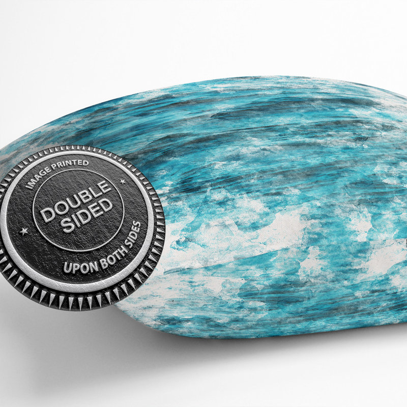 Edges of the Sea Cushion with Filling, 40cm H x 40cm W x 15cm D