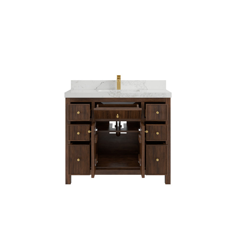 Teck de 42 po Sonoma X P 22 po De salle de bain D, Calacatta Nuvo