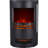 Cambridge Round Freestanding Electric Fireplace in Black