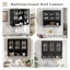Armoire de rangement murale moderne minimaliste avec portes en verre trempé cannelé, tablettes amovibles et porte-serviettes, armoire de rangement flottante pour salle de bain-1219547655-1219547650