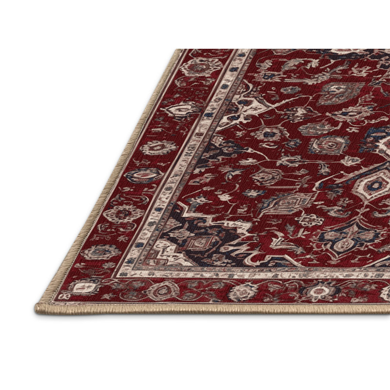 Tapis brun lavable à la machine, Rectangle 7 pi x 9 pi
