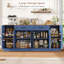 Grand buffet de style campagnard 71 po avec tablettes réglables et 2 grands tiroirs-2005617166