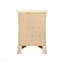 Table de chevet beige, traditionnelle pour toute chambre à coucher-236056453