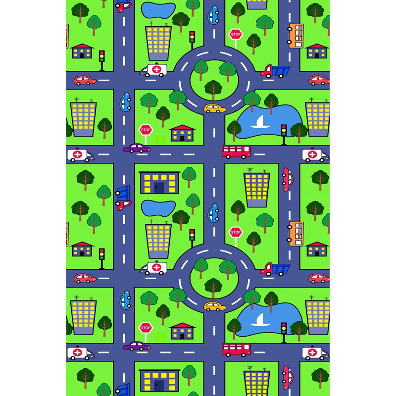 Premium Hall Carpet, 3D Digital Printed, 3.3 x 6.6 ft | 100% Polyester, 650 g/m² | Antibacterial, Non-Slip Underside, Pile Height: 0.3 in | Machine Washable, Perfect for High-Traffic Areas, Stylish & Durable Design