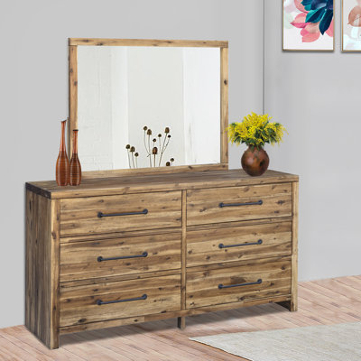 Camilo 6 Drawer Dresser with Mirror