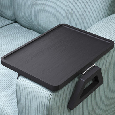 Couch Arm Tray,Bamboo Folding Sofa Tray,Sofa Armrest Trays Clip-On Couch Desk