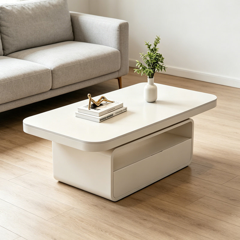Thurner, 16.53" H x 47.24" L x 23.62" W, White, Solid Color