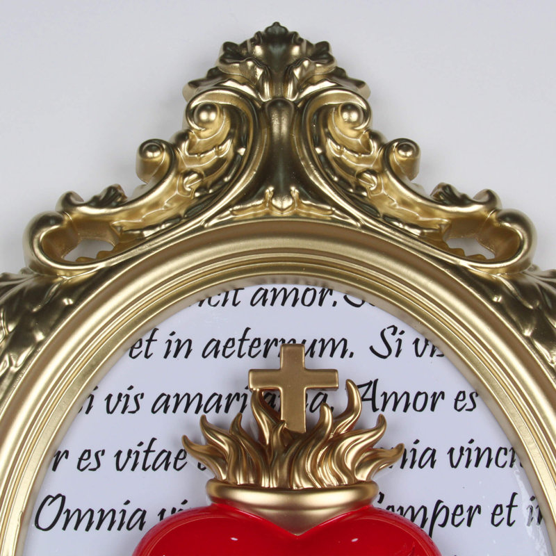 1 Piece Open Corner Frame Wall Art, Gold