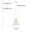 Luminaire suspendu en rotin à 1 lumière à intensité variable Boan-121588604