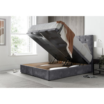 Florida Conistan Ottoman Storage Bed with Floor Standing Headboard