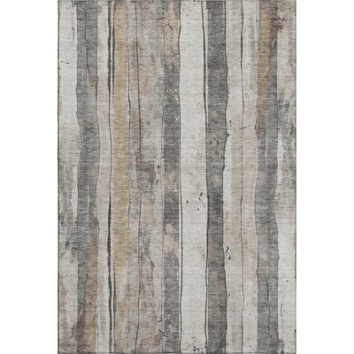 Premium Machine Washable Mayfield AMF1874 Stripes Rug