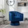 Murrow Upholstered Swivel Barrel Chair