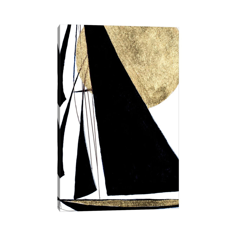Midnight Black Sailing by Patricia Pinto - Wrapped Canvas Print, 30.48cm H x 20.32cm W