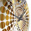 Horloge murale Op-Art Retro Gold-101234433