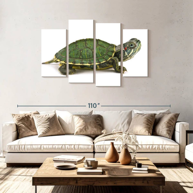 Brampt Red Eared Turtle, 48"H x 75"W