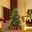  6 Ft Artificial Xmas Tree With 778 Pvc Pe Branch Tips 240 Warm White Led Lights-1072456104