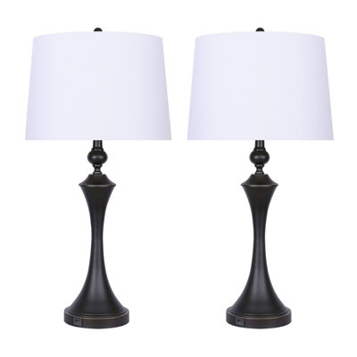 Mattoon 30.75" Table Lamp Set with USB