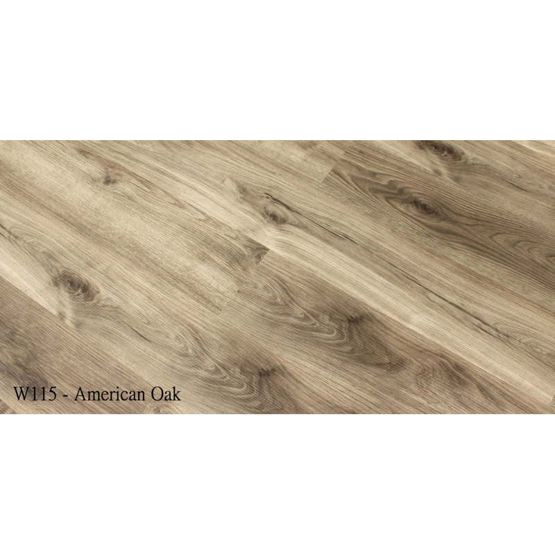 Planche de vinyle SPC 7 "x 48" x 6mm Luxury, Chêne américain